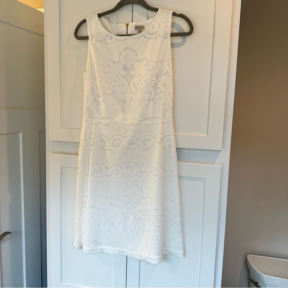 White lace Cremieux dress size 6